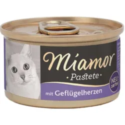 Katzen Nassfutter Miamor Pastete Geflügelherzen 85g jetzt online