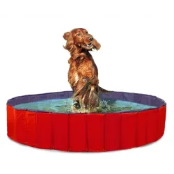 Haus & Hof Karlie DOGGY POOL der Swimmingpool für Hunde - Rot-Blau...