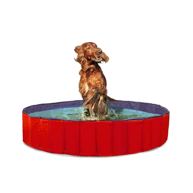 Haus & Hof Karlie DOGGY POOL der Swimmingpool für Hunde - Rot-Blau...
